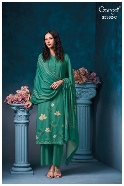 Ganga diansa 5362 buy dress material in wholesale